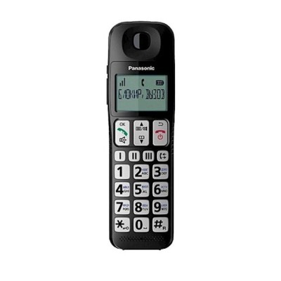 Радіотелефон DECT Panasonic KX-TGE110UCB, чорний Радіотелефон DECT Panasonic KX-TGE110UCB, чорний