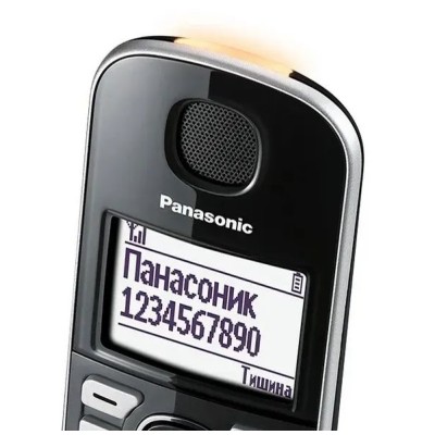 Радіотелефон DECT Panasonic KX-TGE510RUS, чорно-сріблястий Радіотелефон DECT Panasonic KX-TGE510RUS, чорно-сріблястий
