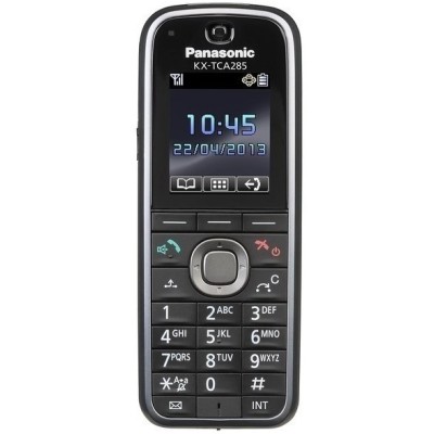 Трубка DECT системна Panasonic KX-TCA285RU 1x2.5 мм роз'єм для гарнітури, DECT, BT, 1.8" кольоровий дисплей