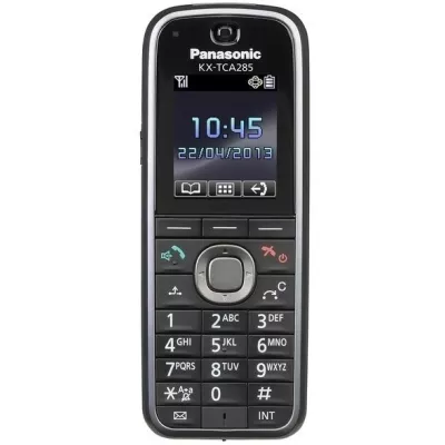 Трубка DECT системна Panasonic KX-TCA285RU 1x2.5 мм роз'єм для гарнітури, DECT, BT, 1.8" кольоровий дисплей