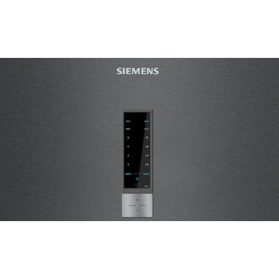 Холодильник Siemens з нижн. мороз., 203x70x67, xолод.відд.-330л, мороз.відд.-105л, 2дв., А++, NF, дисплей, графіт (KG49NXX306)