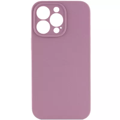 Чехол Silicone Case Full Camera Protective (AA) NO LOGO для Apple iPhone 14 Pro (6.1") Лиловый / Lilac Pride