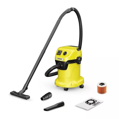 Пилосос професійний Karcher WD 3 P V-17/4/20, 1000Вт, розетка 220В, контейнер 17л, 4.86кг (1.628-170.0)