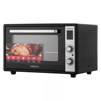 Піч електрична ARDESTO Elegance, 60л, 2000Вт, електр., конвекція, подвійне скло, чорний (MEO-F60CEL)
