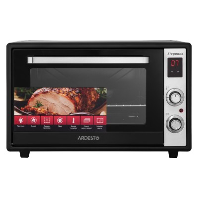 Піч електрична ARDESTO Elegance, 60л, 2000Вт, електр., конвекція, подвійне скло, чорний (MEO-F60CEL)