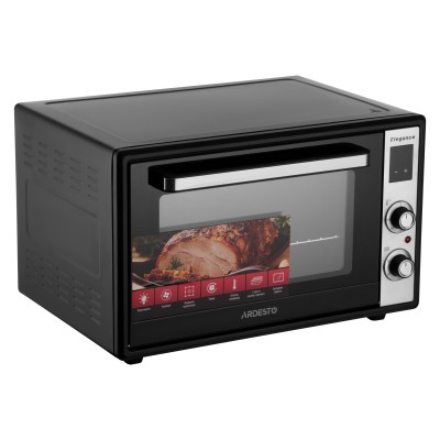 Піч електрична ARDESTO Elegance, 60л, 2000Вт, електр., конвекція, подвійне скло, чорний (MEO-F60CEL)