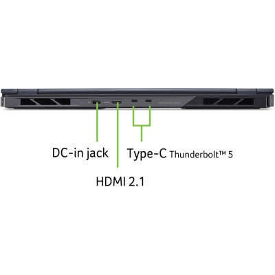 Ноутбук ACER Predator Helios 18 PH18-73 18" WQXGA IPS, Intel U9-275HX, 192GB, F5TB, NVD5080-16, Win11P (NH.QVYEU.002)
