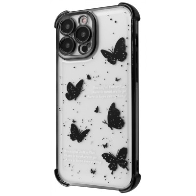 Чохол WAVE Winkie iPhone 16 Pro Max black/butterfly