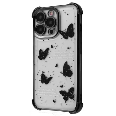 Чохол WAVE Winkie iPhone 16 Pro black/butterfly