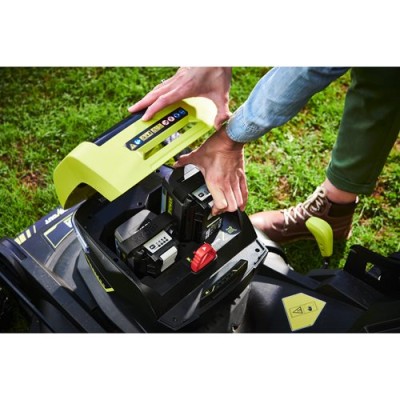 Газонокосарка акумуляторна Ryobi Max Power RY36LMXSP53A-160 36В акб 1х6А·год 53см 70л 20-100мм самохідна 30кг Газонокосарка акумуляторна Ryobi Max Power RY36LMXSP53A-160 36В акб 1х6А·год 53см 70л 20-100мм самохідна 30кг