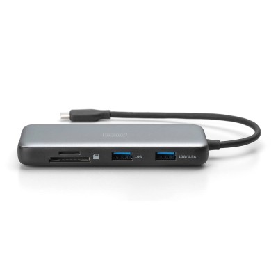 Док-станція DIGITUS USB-C > HDMI/2xUSB-A/USB-C/SD/MicroSD/RJ54 Док-станція DIGITUS USB-C > HDMI/2xUSB-A/USB-C/SD/MicroSD/RJ54