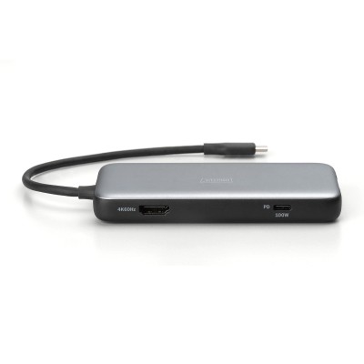 Док-станція DIGITUS USB-C > HDMI/2xUSB-A/USB-C/SD/MicroSD/RJ54 Док-станція DIGITUS USB-C > HDMI/2xUSB-A/USB-C/SD/MicroSD/RJ54