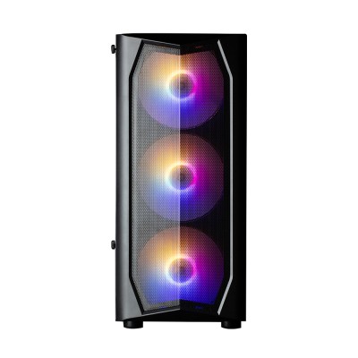 Корпус Zalman N4 Rev.1 без БЖ, 1xUSB3.0, 2xUSB2.0, 3x140мм RGB, 3x120мм RGB, VGA 315мм, LCS ready, TG Side Window, ATX, чорний, 