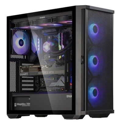 Корпус Zalman Z10 Plus без БЖ, 2xUSB3.0, 1xUSB Type-C, 3x140мм ARGB, 1x120мм ARGB, VGA 395мм, LCS ready, TG Side Panel, EATX, чо Корпус Zalman Z10 Plus без БЖ, 2xUSB3.0, 1xUSB Type-C, 3x140мм ARGB, 1x120мм ARGB, VGA 395мм, LCS ready, TG Side Panel, EATX, чо