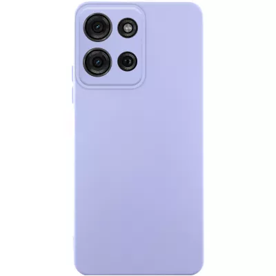 Чохол Silicone Cover Lakshmi Full Camera (AA) для Motorola Moto G75 5G Бузковий / Dasheen