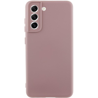 Чохол Silicone Cover Lakshmi Full Camera (AA) для Samsung Galaxy S21 FE Рожевий / Pink Sand