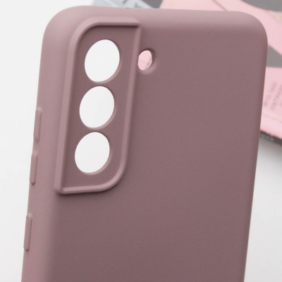 Чохол Silicone Cover Lakshmi Full Camera (AA) для Samsung Galaxy S21 FE Рожевий / Pink Sand