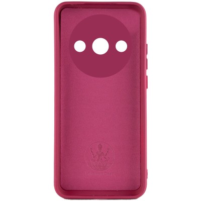 Чохол Silicone Cover Lakshmi Full Camera (AA) для Xiaomi Redmi A3 Бордовий / Marsala