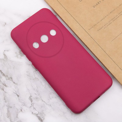 Чохол Silicone Cover Lakshmi Full Camera (AA) для Xiaomi Redmi A3 Бордовий / Marsala