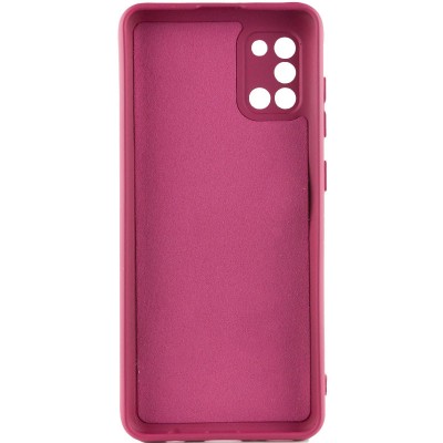 Чохол TPU GETMAN Liquid Silk Full Camera для Samsung Galaxy A31 Бордовий / Marsala