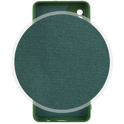 Чохол TPU GETMAN Liquid Silk Full Camera для Samsung Galaxy A51 Зелений / Dark green