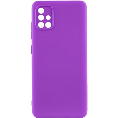 Чохол TPU GETMAN Liquid Silk Full Camera для Samsung Galaxy A51 Фіолетовий / Purple Чохол TPU GETMAN Liquid Silk Full Camera для Samsung Galaxy A51 Фіолетовий / Purple