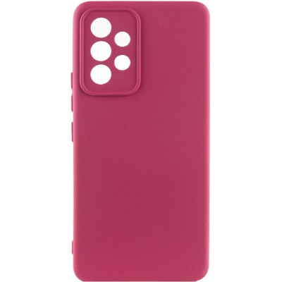 Чохол TPU GETMAN Liquid Silk Full Camera для Samsung Galaxy A53 5G Бордовий / Marsala