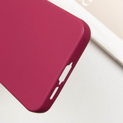 Чохол TPU GETMAN Liquid Silk Full Camera для Samsung Galaxy S22 Бордовий / Marsala
