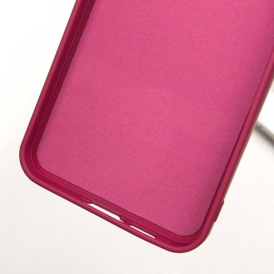 Чохол TPU GETMAN Liquid Silk Full Camera для Samsung Galaxy S22 Бордовий / Marsala