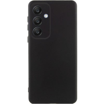 Чохол TPU GETMAN Liquid Silk Full Camera для Samsung Galaxy S24 FE Чорний / Black