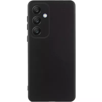 Чохол TPU GETMAN Liquid Silk Full Camera для Samsung Galaxy S24 FE Чорний / Black