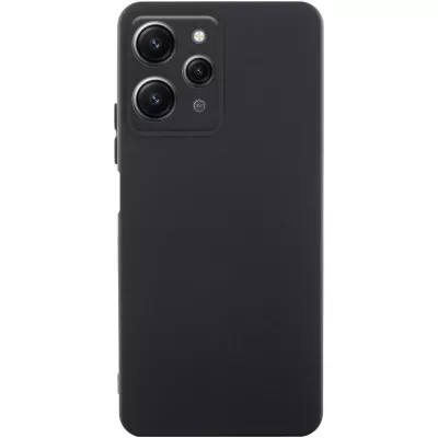 Чохол TPU GETMAN Liquid Silk Full Camera для Xiaomi Redmi 12 Чорний / Black