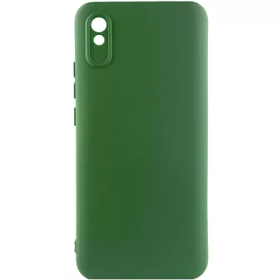 Чохол TPU GETMAN Liquid Silk Full Camera для Xiaomi Redmi 9A Зелений / Dark green
