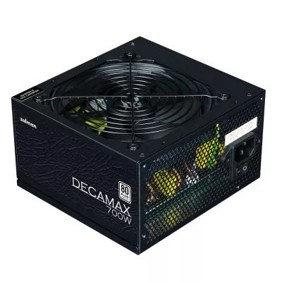 Блок живлення Zalman Decamax (700W) 85%, 80 Plus, 120мм, 1xMB 24pin(20+4), 1xCPU 8(4+4)+4pin, 3xMolex, 6xSATA, 4xPCIe 8pin(6+2) 
