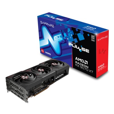 Відеокарта SAPPHIRE Radeon RX 9070 XT 16GB GDDR6 PULSE GAMING OC (11348-03-20G)