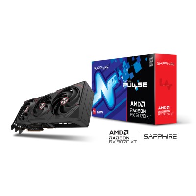 Відеокарта SAPPHIRE Radeon RX 9070 XT 16GB GDDR6 PULSE GAMING OC (11348-03-20G)