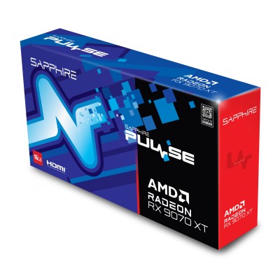 Відеокарта SAPPHIRE Radeon RX 9070 XT 16GB GDDR6 PULSE GAMING OC (11348-03-20G)