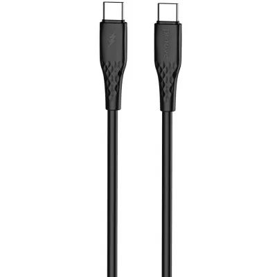 Кабель Proove GridLine Type-C to Type-C 60W (1m) black (CCGL60002201)