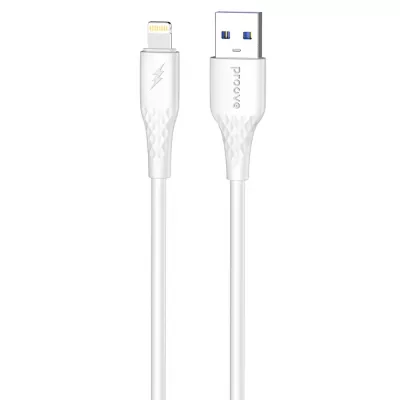 Кабель Proove GridLine USB to Lightning 2.4A (1m) white (CCGL12001102)