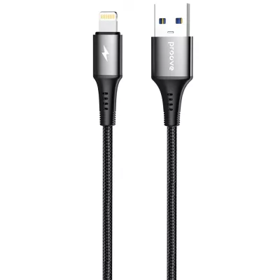 Кабель Proove WireX USB to Lightning 2.4A (1m) black (CCWX12001201)