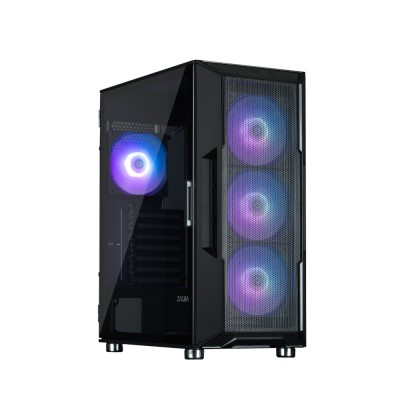 Корпус Zalman I3 Neo ARGB без БЖ, 2xUSB3.0, 1xUSB2.0, 4x120мм ARGB, VGA 355мм, LCS ready, TG Side Panel, ATX, чорний (I3NEOARGBB