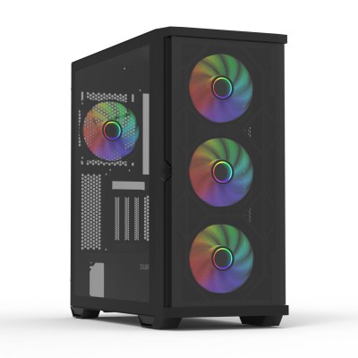Корпус Zalman Z10 Duo без БЖ, 2xUSB3.0, 1xUSB Type-C, 3x140мм ARGB, 1x120мм ARGB, VGA 395мм, LCS ready, TG Side Panel, EATX, чор Корпус Zalman Z10 Duo без БЖ, 2xUSB3.0, 1xUSB Type-C, 3x140мм ARGB, 1x120мм ARGB, VGA 395мм, LCS ready, TG Side Panel, EATX, чор