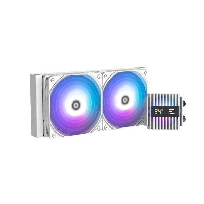Система рідинного оxолодження Zalman Alpha 2 A24 ARGB, LGA1851, 1700, 1200, 115x, AM5, AM4, TDP 320W, білий Система рідинного оxолодження Zalman Alpha 2 A24 ARGB, LGA1851, 1700, 1200, 115x, AM5, AM4, TDP 320W, білий
