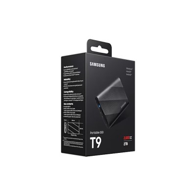 Твердотільний запам’ятовувальний пристрій накопичувач (SSD) USB3.2 2TB EXT. T9 MU-PG2T0B/EU SAMSUNG