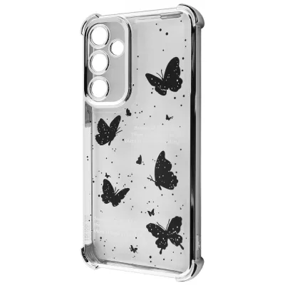Чохол WAVE Winkie Samsung Galaxy A16 silver/butterfly