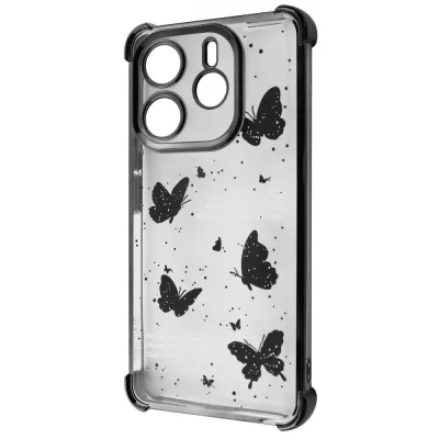 Чохол WAVE Winkie Xiaomi Redmi Note 14 4G (European) black/butterfly