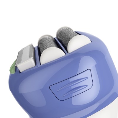 Бритва електр. Remington сіткова Smooth&Silky, бритв.головок-2, сух.+волог., жіночий тример, біло-фіолетовий (WDF5030)