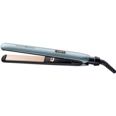 Випрямляч Remington Shine Therapy PRO, 54Вт, темп.режимів-9, 150-230С, дисплей, іонізація, кераміка, блакитний (S9300)