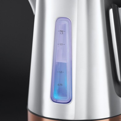 Електрочайник Russell Hobbs Luna 1.7л, метал, сріблясто-бронзовий (24280-70)