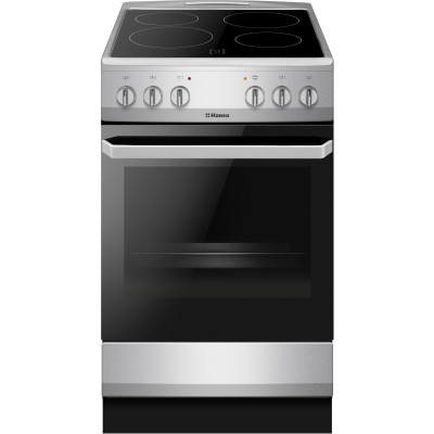 Плита Hansa електрична склокерамічна, 62л, 50x60см, конвекція, нерж (FCCS56069)